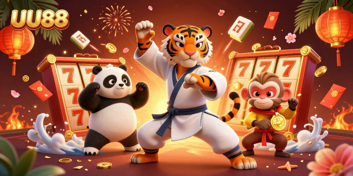 Experience thrilling slot games at UU88 with lively characters and dynamic casino elements.