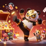 Experience the thrilling excitement of 9BET with this vibrant illustration of animals enjoying casino gaming.