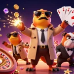 Experience the thrill of 188m's virtual casino with playful characters and rich gaming elements.