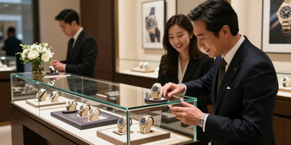 Explore exquisite Rolex super clone watches in a luxury boutique setting, showcasing elegance and craftsmanship.