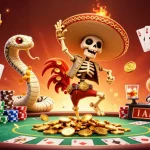 Engage with thabet24's vibrant casino scene featuring unique characters and an energetic poker atmosphere.