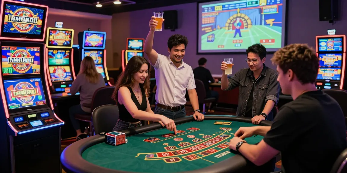 Experience mastercard casinos with players enjoying vibrant casino games atmosphere and instant deposits.