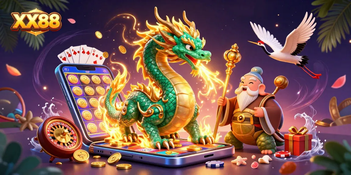 Engage with XX88's immersive gaming world featuring a vibrant casino scene.