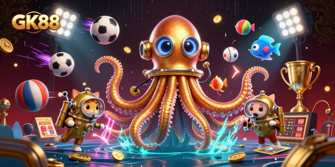 Experience GK88 with thrilling sports betting action in a vibrant casino scene.