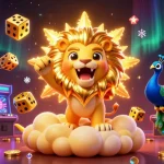 Experience the vibrant energy of mhfe with a 3D casino scene showcasing exciting games and characters.